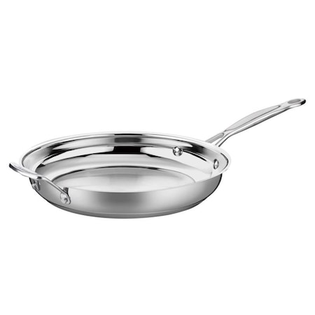 Cuisinart Cuisinart Chef's Classic Aluminum/Stainless Steel Skillet 12 in. Silver 722-30H